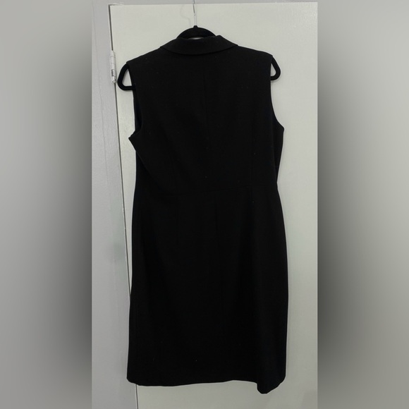 Calvin Klein Buckle Knee Length Little Black Dress - Picture 7 of 7
